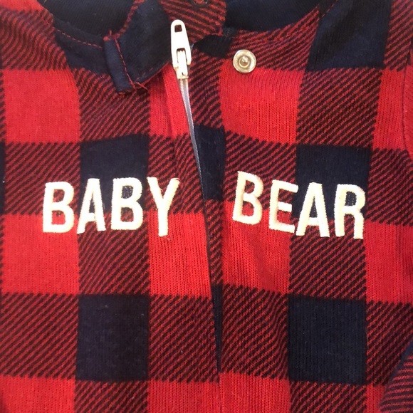 Plaid zippered footie - Picture 3 of 3